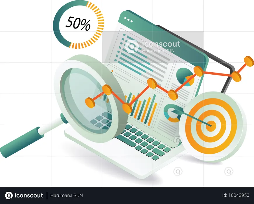 Search engine optimization solutions  Illustration