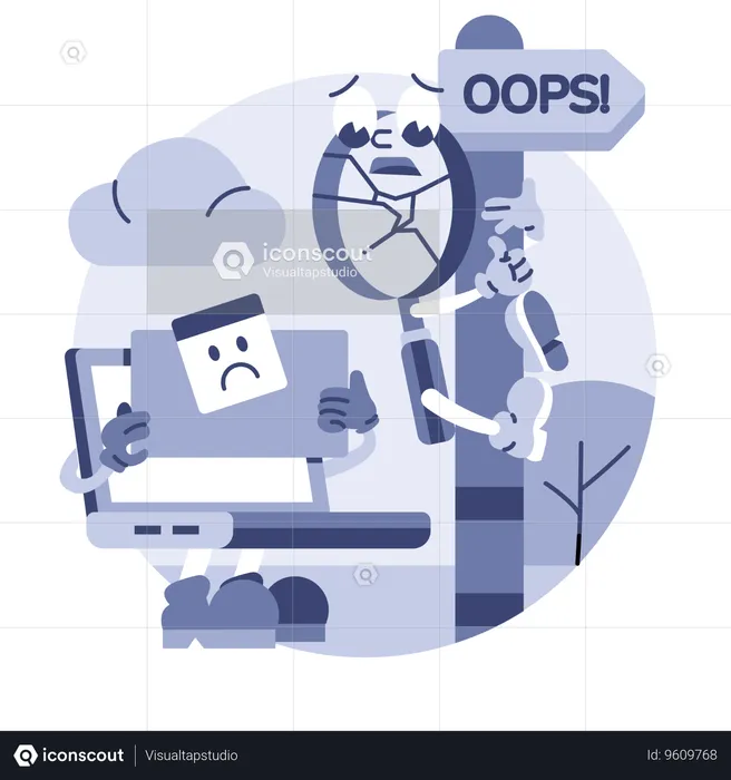 Search Error  Illustration