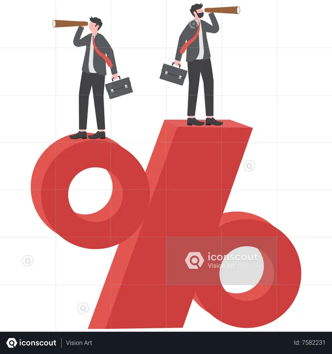 Search for investment profit  Illustration