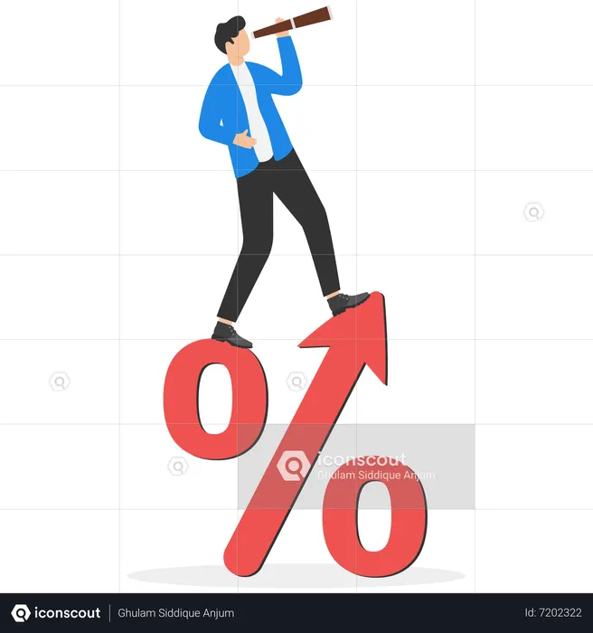 Search for investment profit  Illustration