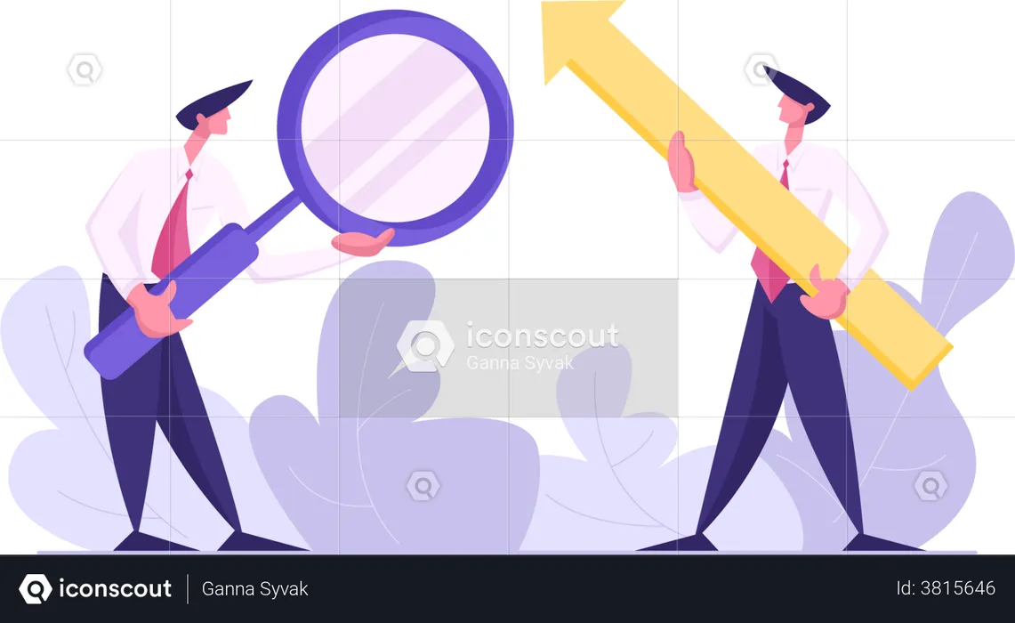 Searching for business opportunities  Illustration