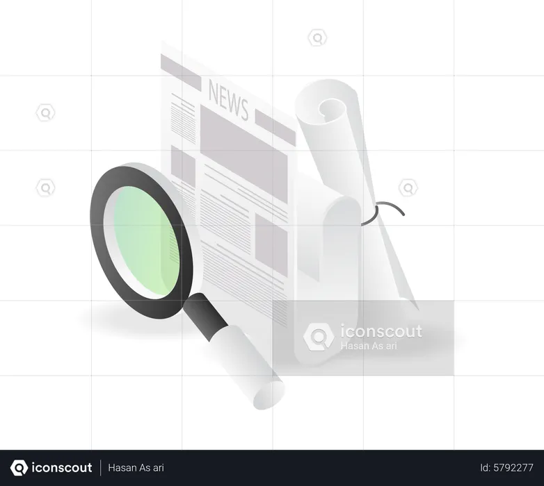 Searching for information  Illustration