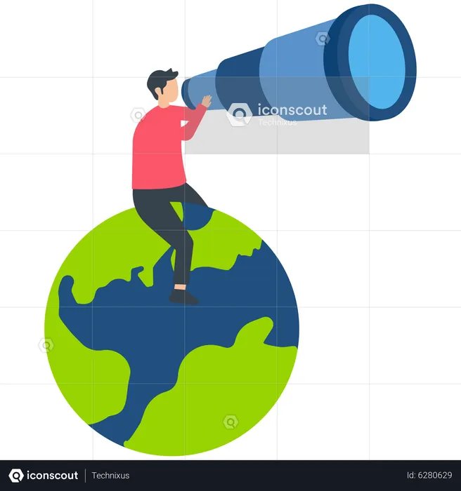 Searching for International business opportunity  Illustration