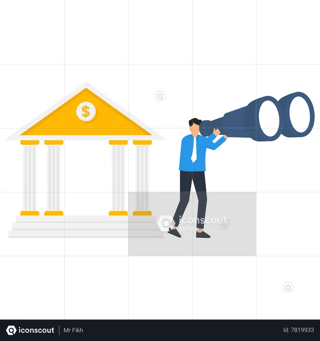 Searching for new Bank  Illustration