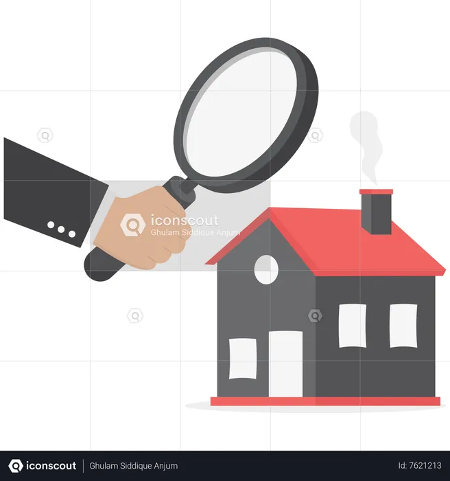 Searching for new house  Illustration
