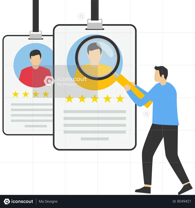 Searching for personnel to work  Illustration