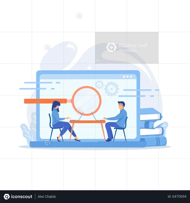 Searching Information  Illustration