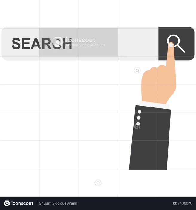 Searching web  Illustration