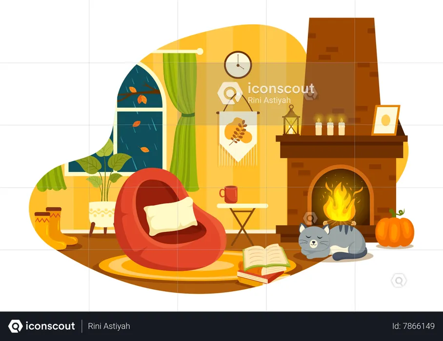 Seasonal Home Decor  Illustration