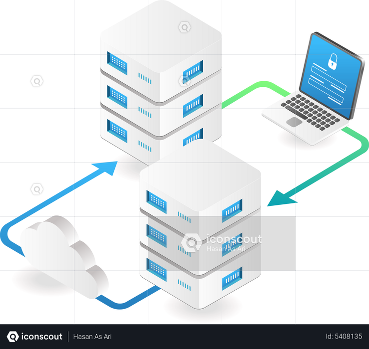 Best Premium Secret cloud server account Illustration download in PNG ...