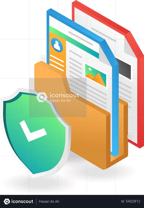 Secure archive  Illustration