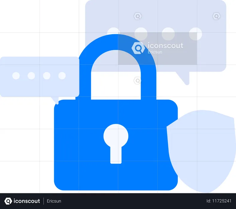 Shield セキュリティでコードを保護  イラスト