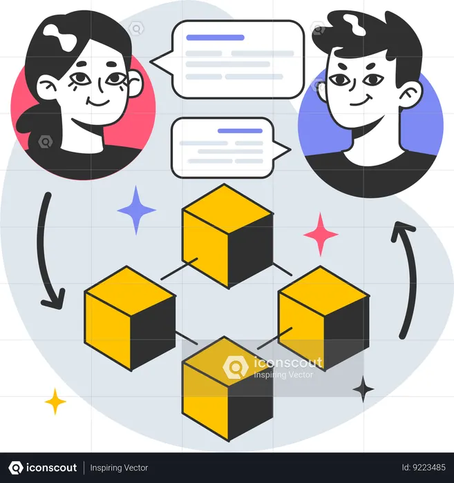Secure data from hacking  Illustration