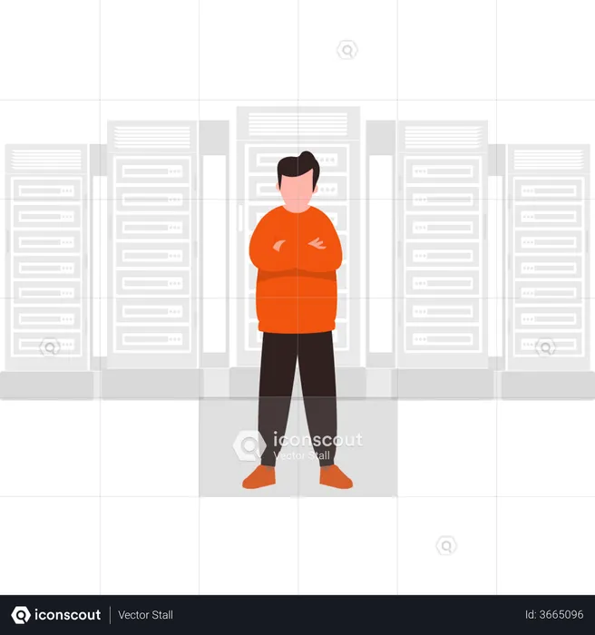 Secure data storage  Illustration