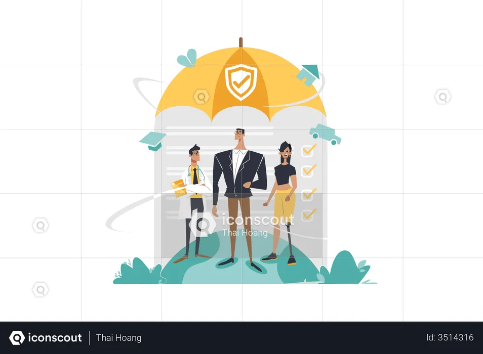 Secure Insurance Policy  Illustration