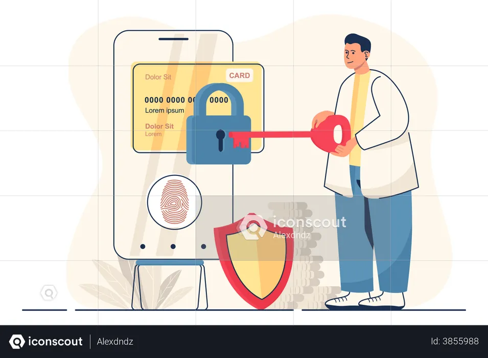Secure payment  Illustration