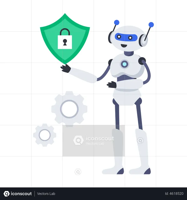 Secure Robot  Illustration