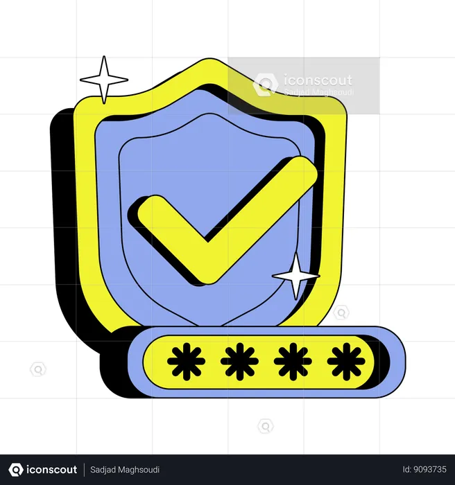 Secure Shield Verified  Illustration