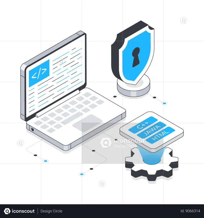 Secure Software Development Illustration - Science & Technology ...