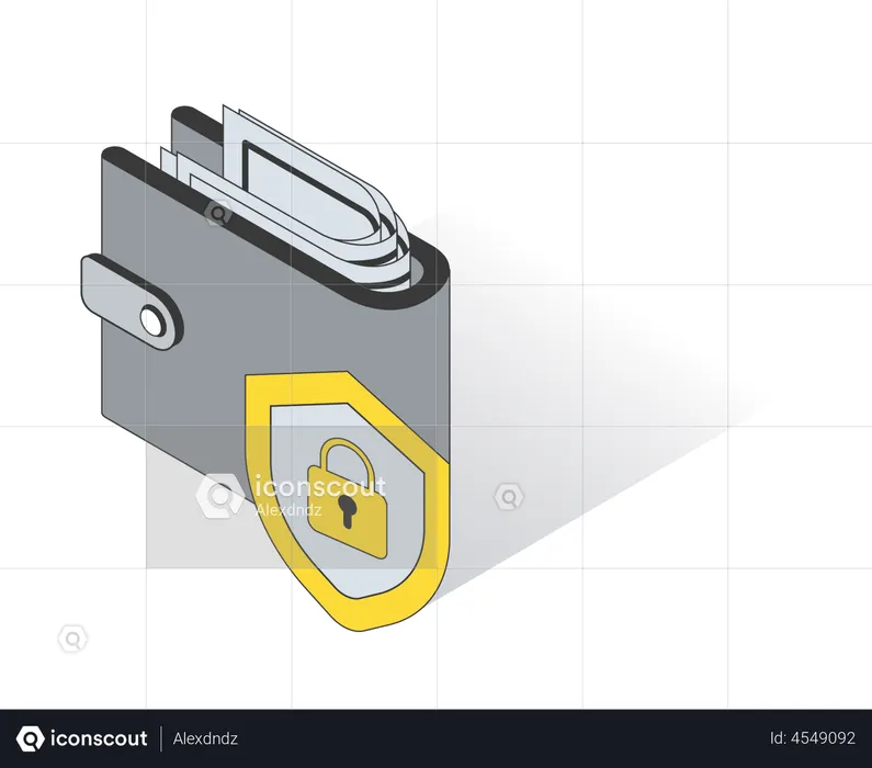 Secure Wallet  Illustration
