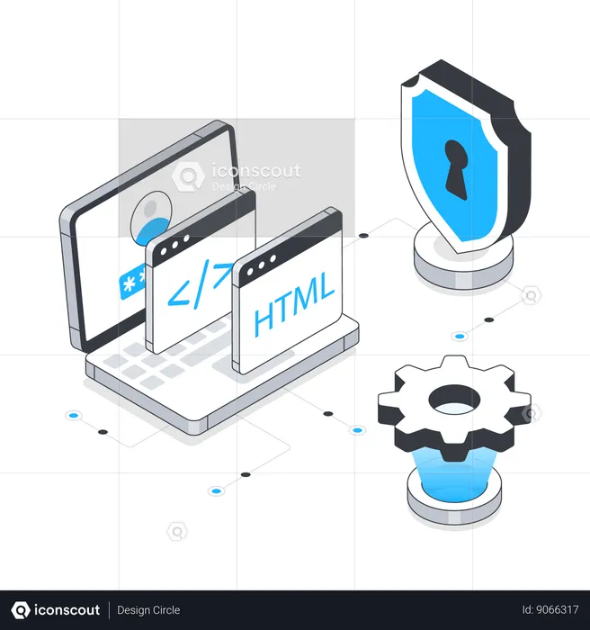 Secure web applications  Illustration