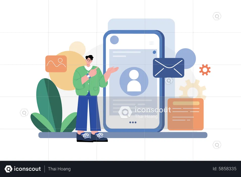 Securing personal data  Illustration
