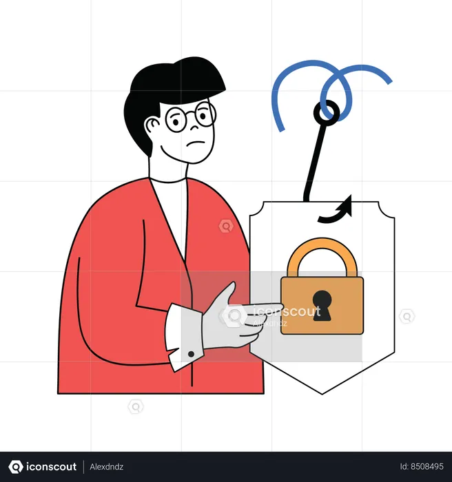 Phishing de sécurité  Illustration