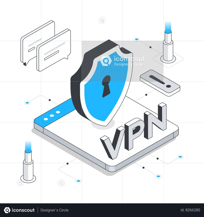 Sécurité VPN en ligne  Illustration