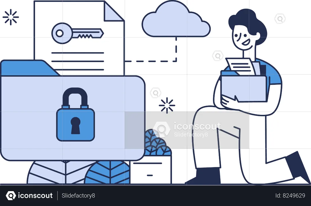 Security Folder  Illustration