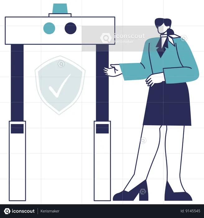 Security Gate  Illustration