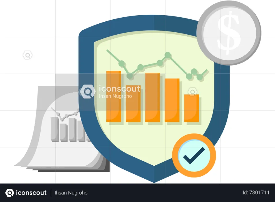 Security guarantee of buying and selling shares  Illustration