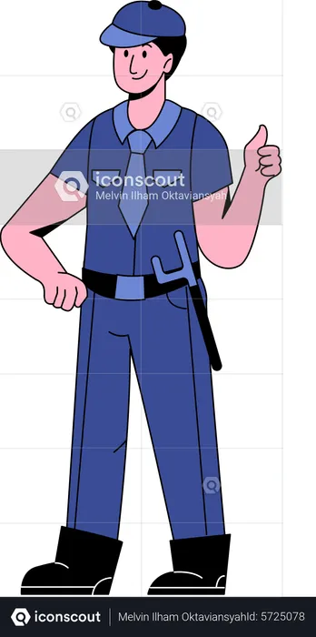 Security guard  Illustration