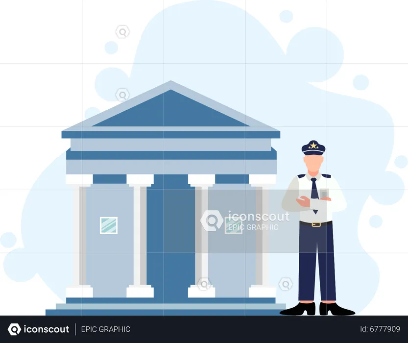 Security guard  Illustration