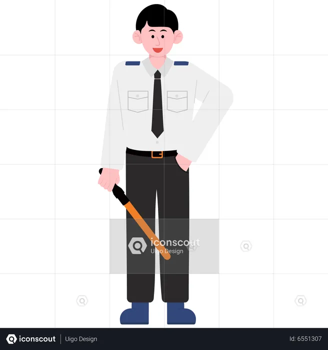Security Guard Service  Illustration