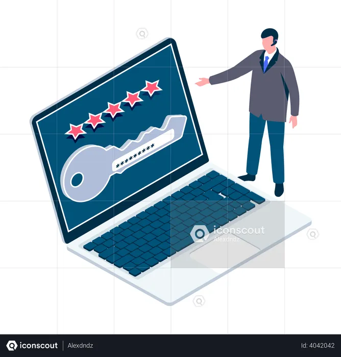 Security key  Illustration