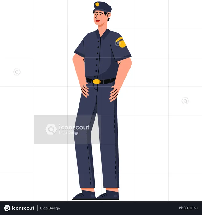 Security Officer  Illustration