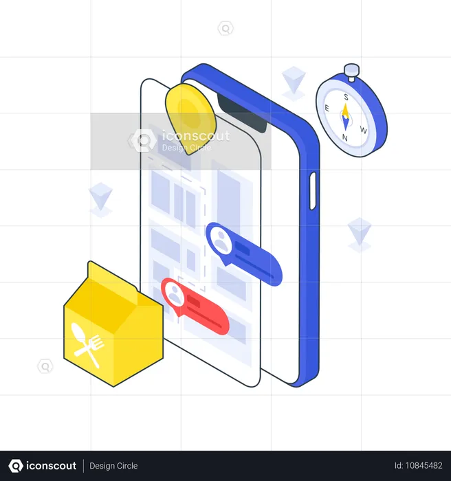 Seguimiento de pedidos en línea  Ilustración