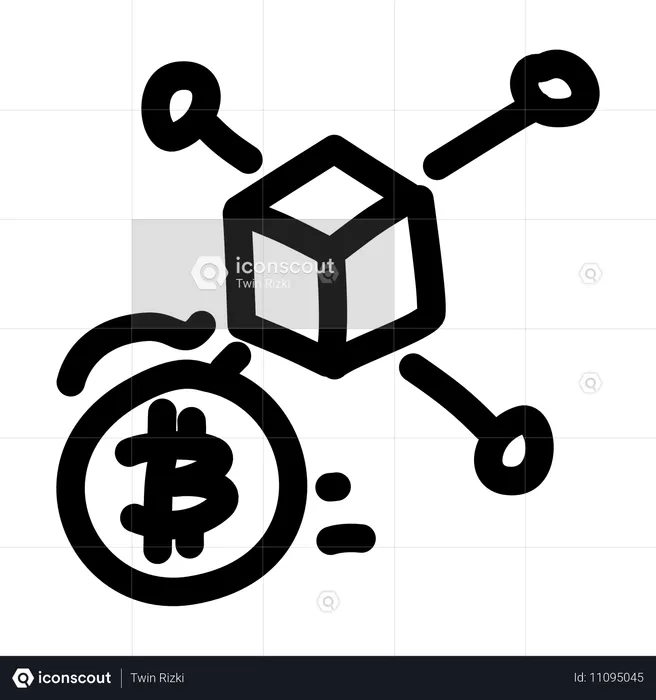 Segurança blockchain  Ilustração