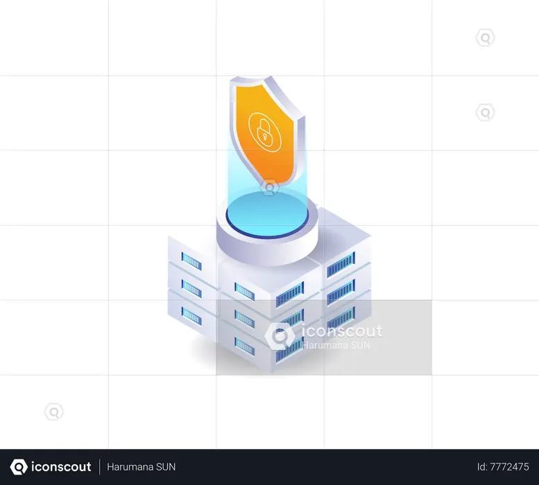 Segurança do servidor de banco de dados  Ilustração