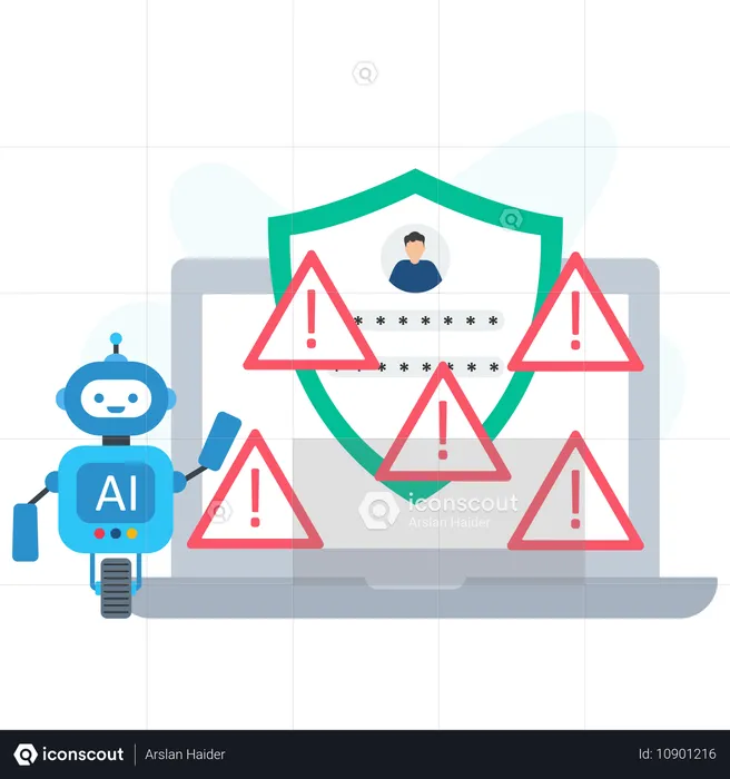 Seguridad artificial  Ilustración