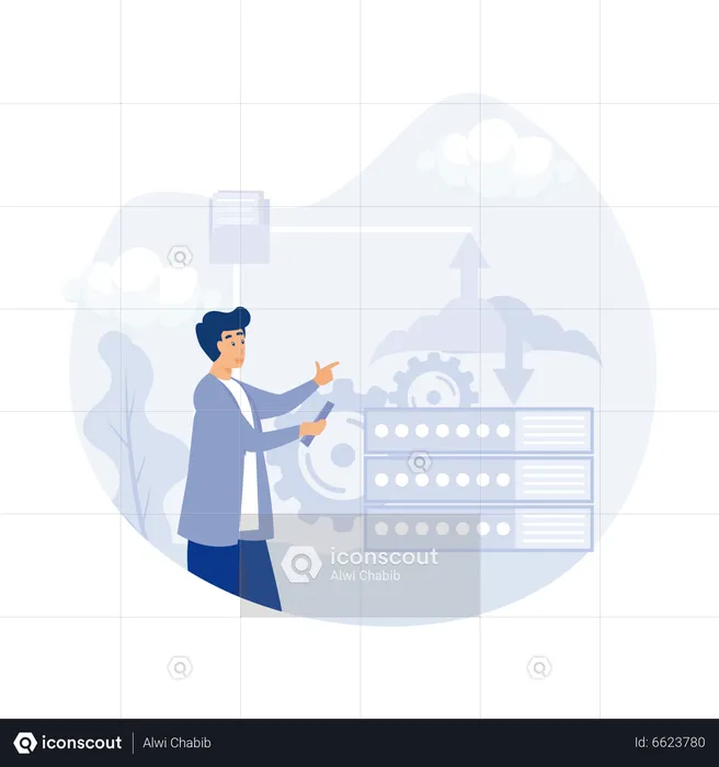 Seguridad de la base de datos  Ilustración