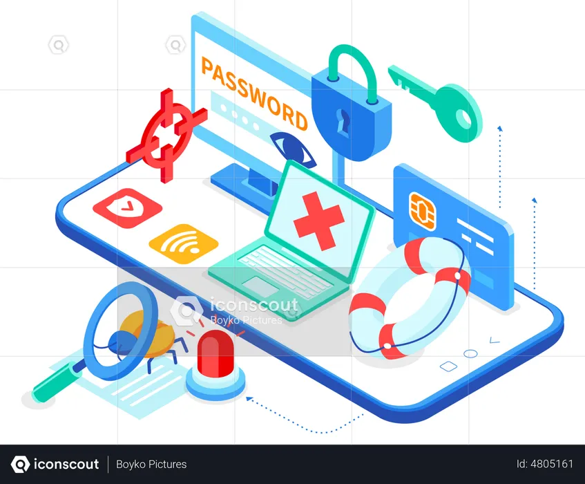 Seguridad de Internet  Ilustración