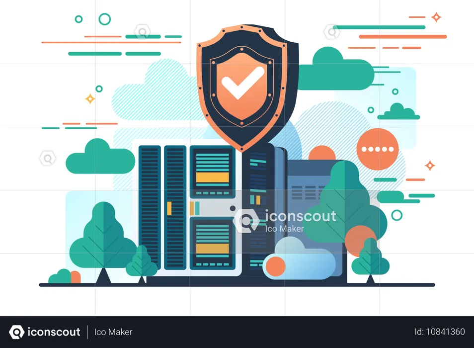 Seguridad de la base de datos de la empresa  Ilustración