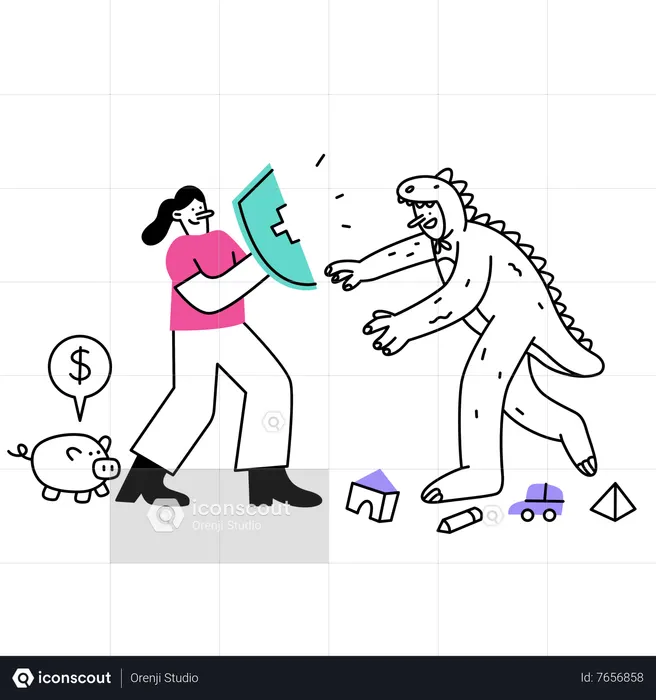 Seguro financeiro  Ilustração