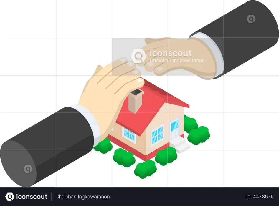 Seguro inmobiliario  Ilustración