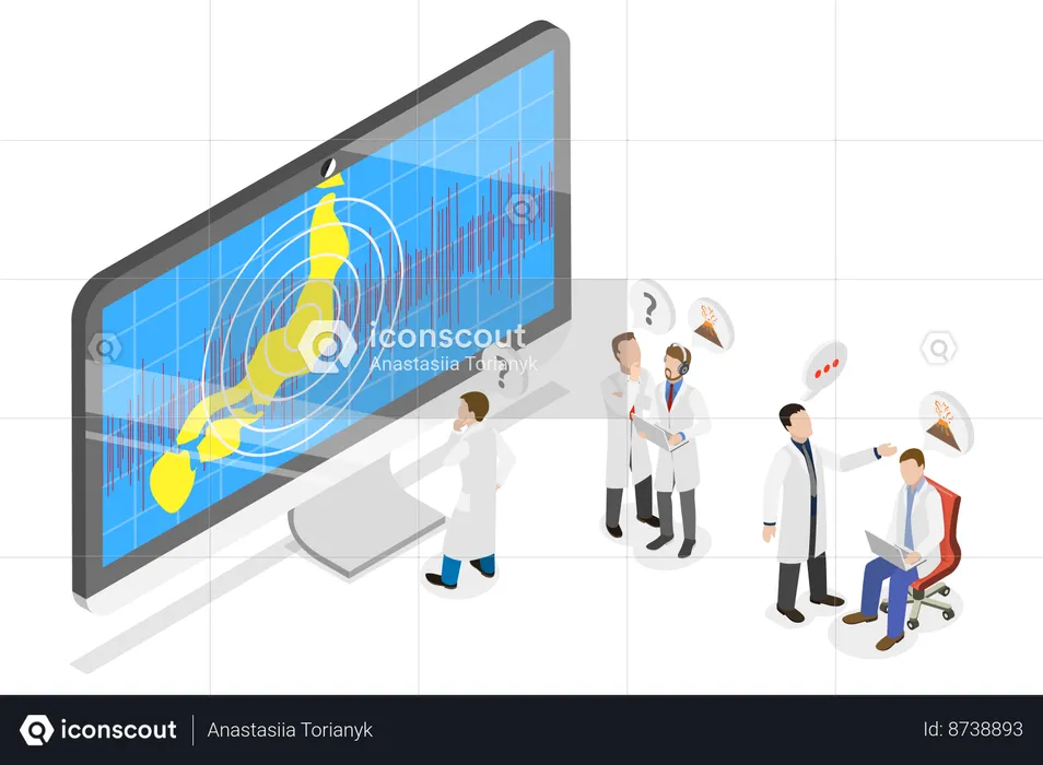 Seismology Research Data  Illustration