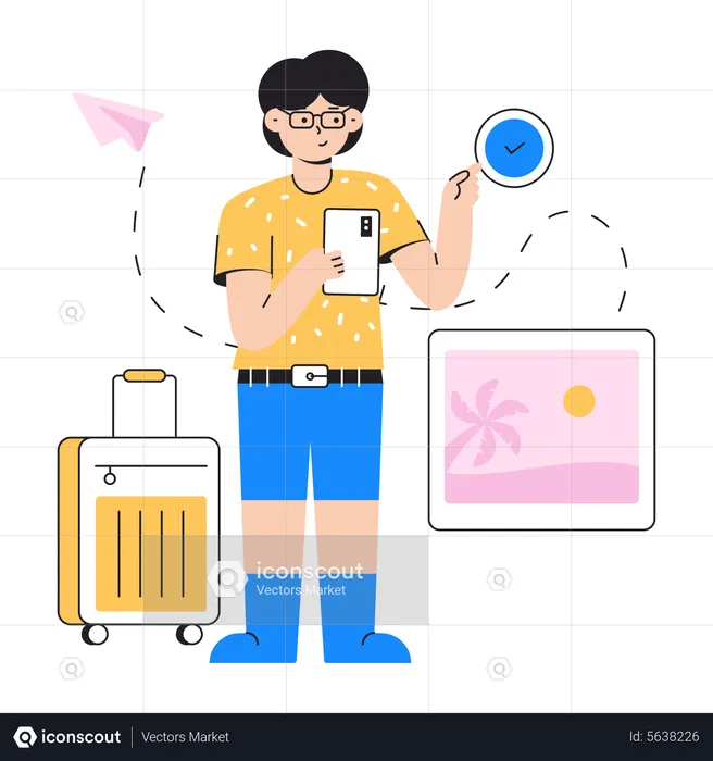 Select Travel location  Illustration