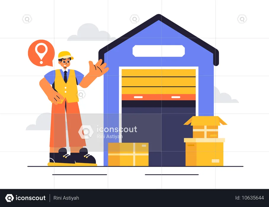 Self-Storage-Einrichtung  Illustration