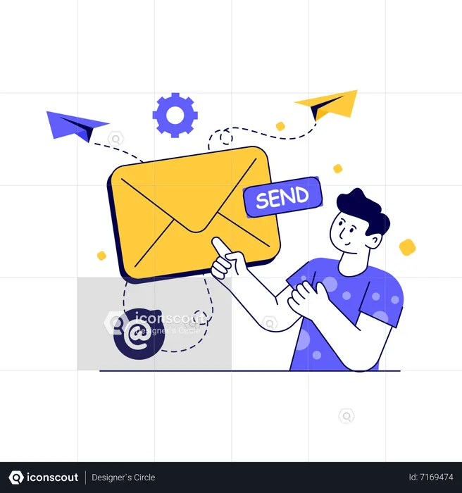 Send Mail  Illustration