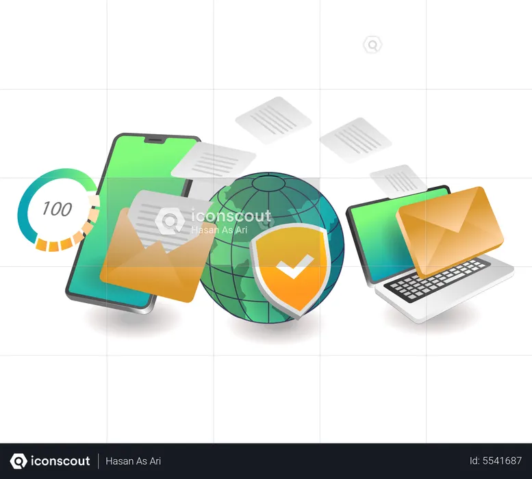 Sending Emails Security  Illustration